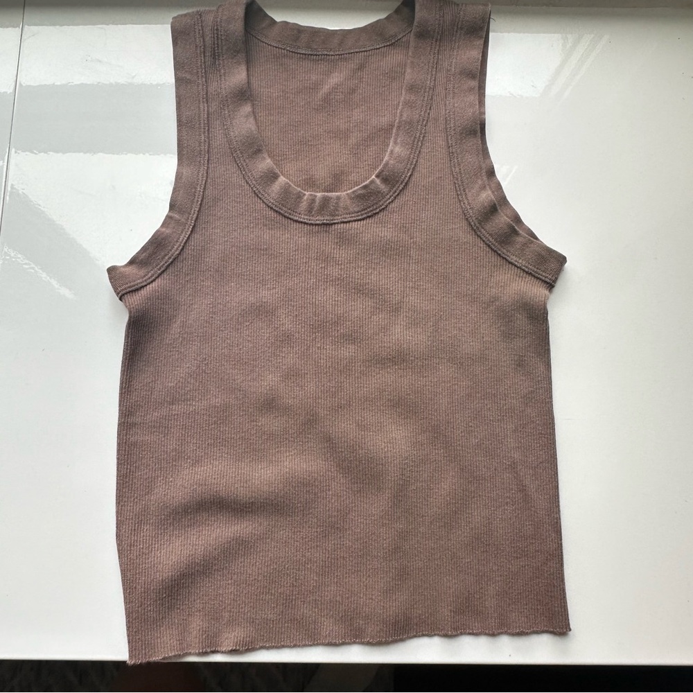 Brown Brandy Melville Tank Top